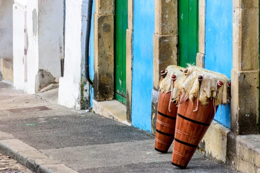 Drums also called atabaques on the streets of Pelourinho