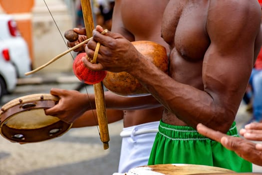 Musical instruments used during capoeira