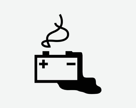 Leaking Car Battery Icon