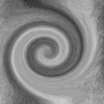 Spiral monochrome watercolor background swirling in circle in spiral.