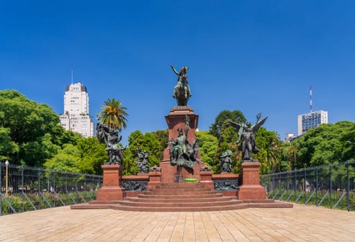 General Jose de San Martin equestrian statue in Buenos Aires Argentina
