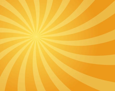 Sunlight abstract wide background. Retro bright backdrop. Divergent rays.Vector