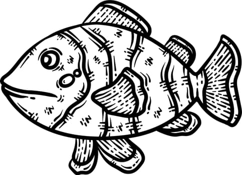 Fish Animal Coloring Page for Adult