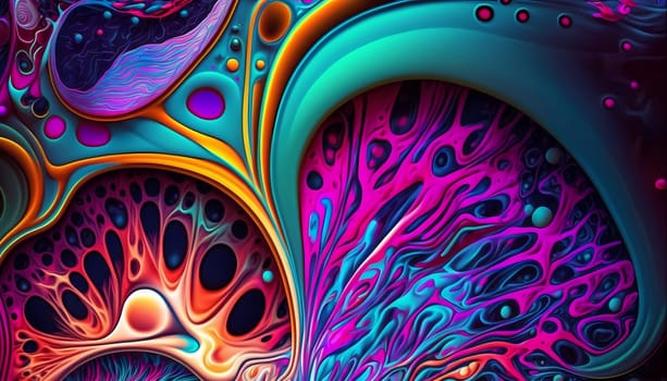 Psychedelic background. Surrealism Acid patterns.