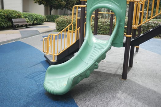 Colorful playground on yard in singapore