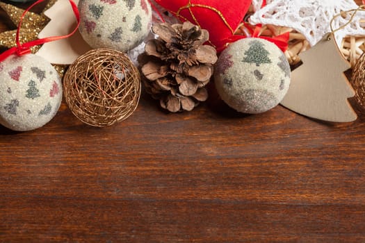 Balls, tree and star christmas decorations