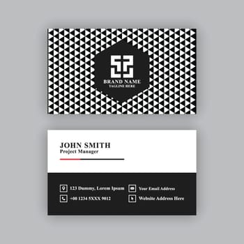 Simple, modern and elegant business card design template. 