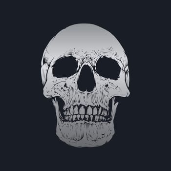 Skull and bones vector design