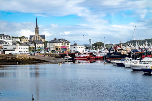 Killybegs, Ireland - September 24 2022 : Killybegs is the most important harbour in Ireland
