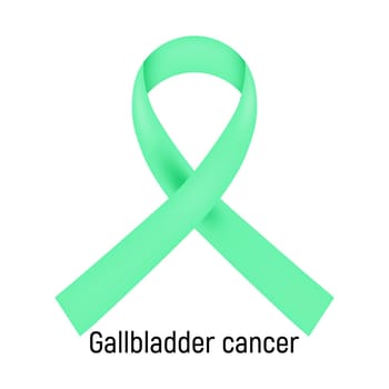 Cancer Ribbon. Gallbladder cancer.