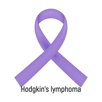 Cancer Ribbon. Hodgkin’s lymphoma.