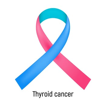 Cancer Ribbon. Thyroid cancer.