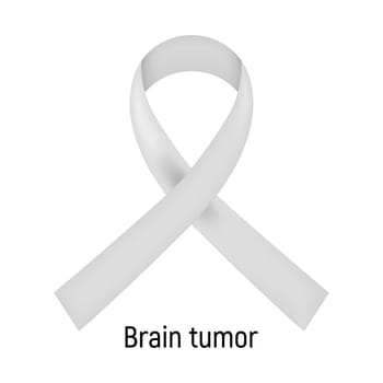 Cancer Ribbon. Brain tumor.