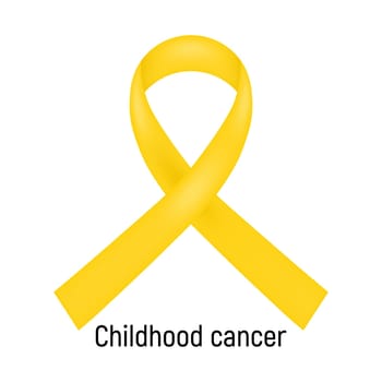 Cancer Ribbon. Childhood cancer.