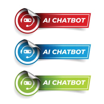 Artificial Ai Chat bot icon symbol label