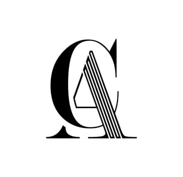 Monogram Logo vector Initial Letters CA