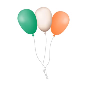 Air rubber balloons inflated with air or gel.