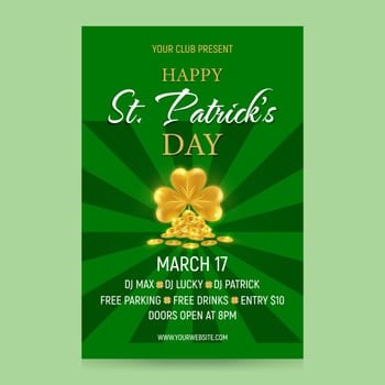 17 March St. Patrick's Day celebration poster.