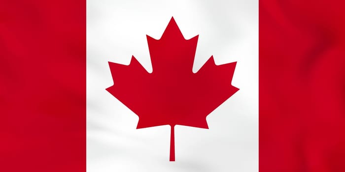 Canada waving flag. Canada national flag background texture.