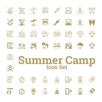 Summer Fun: Icon Set for Camps