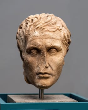 Sculpture bust of Menander in Berlin museum