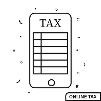 Tax online form on phone