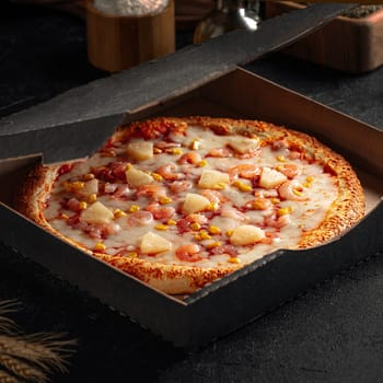 Take away hawaii pineapple pizza with cheese