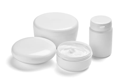 white cream container jar beauty moisturizer tube soap