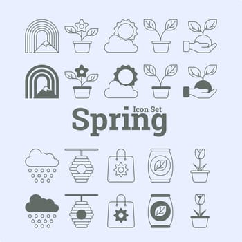 Springtime Inspiration: Vector Icon Set
