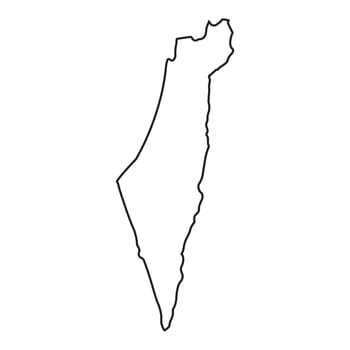Palestine map icon