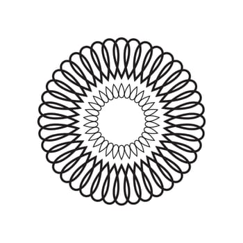 Circle radial motif icon