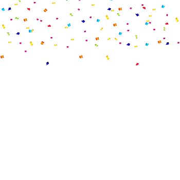 Abstract confetti background with polka dot confetti.  Vector illustration