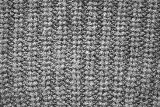 Organic knitted background with macro wool threads.
