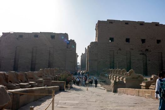 Tourists at Karnak