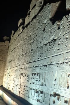Karnak complex by night