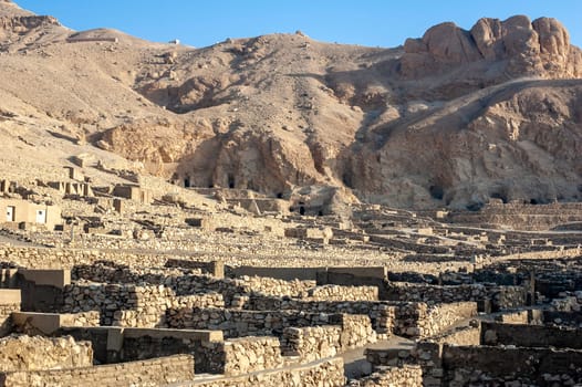 The archaeological site of Deir el Medina