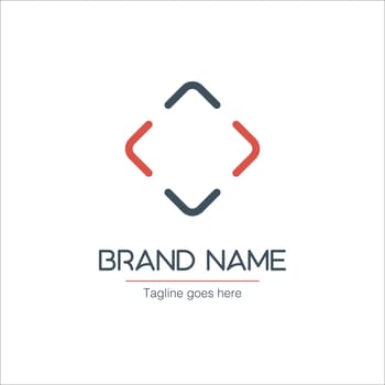 vector frame logo template, camers focus. digicam interface framework brand identity. Stock vector illustration isolated on white background.