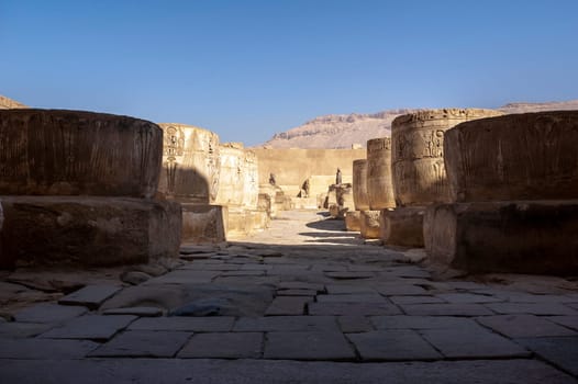 The archaeological site of Medinet Habu