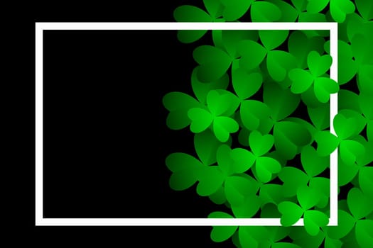 Clover leaves background. Suitable for Saint Patrick's Day, nature concept, and other