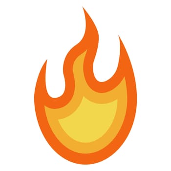 Flame fire bonfire, hot heat symbol wildfire, burn danger campfire