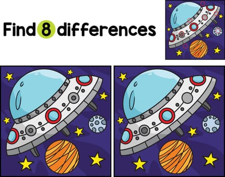 UFO Spaceship Find The Differences