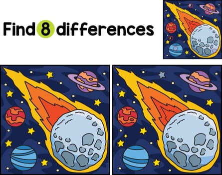Falling Asteroid Find The Differences