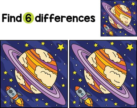 Planet Saturn Find The Differences