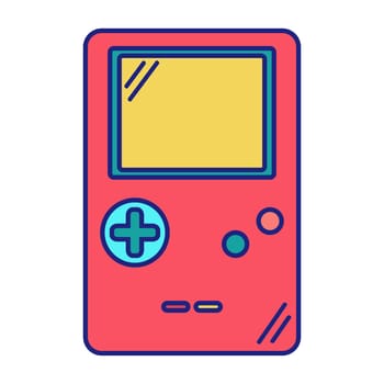 Handheld Game Device Icon Flat Design Vector