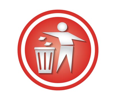 Recycle Bin Icon Vector Illustration
