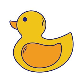 Toy Duck Icon Flat Design Vector