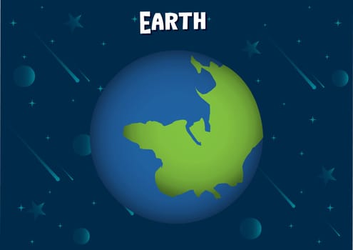Vector illustration of Earth planet