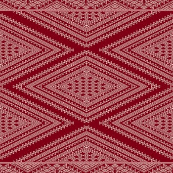 Traditional Tunisian embroidery pattern, seamless vector composition