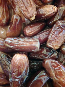 Dried dates close up