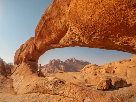Rock arch in the Spitzkoppe National Park, Namibia.